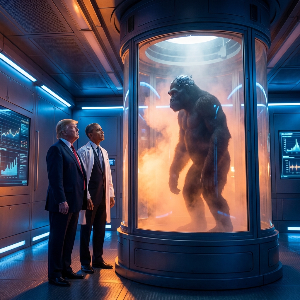 Trump and Obama: 'We Are Not Alone'. Intelligent Primate Civilization Declassified