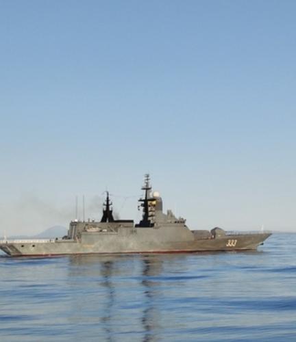 Три боевых корабля ТоФ вышли в открытое море для проведения учений Три боевых корабля ТоФ вышли в открытое море для проведения учений