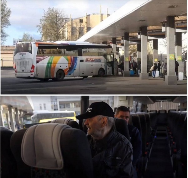 «Салон пустой»: в Сети прокомментировали «промо-ролик» Комтранса Петербурга о первом автобусном рейсе в Симферополь