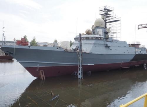 В Зеленодольске спущен на воду малый ракетный корабль для ВМФ России