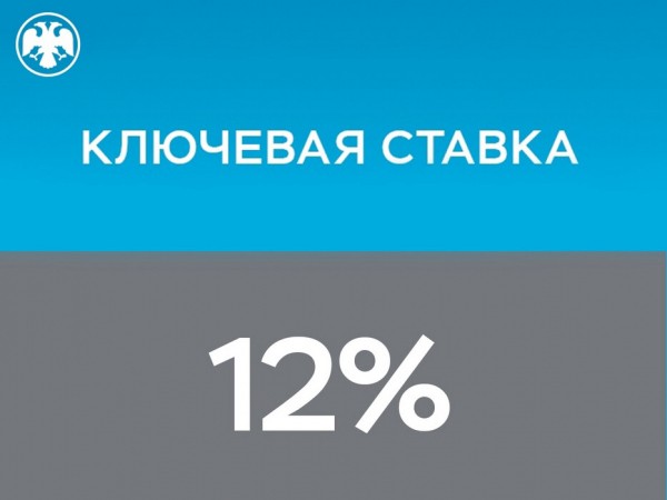 Центробанк поднял ключевую ставку до 12%