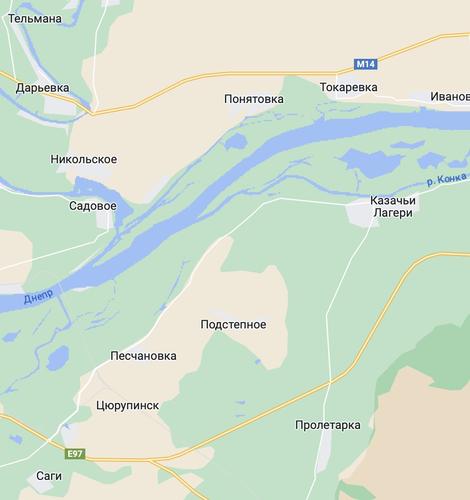 Бои идут на берегу Днепра 