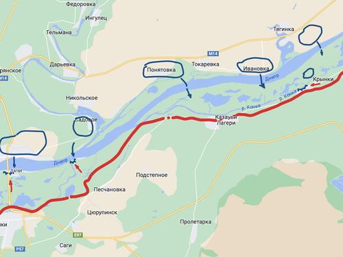 ВСУ удерживают три пункта на левом берегу Днепра