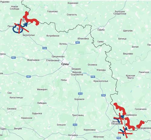 Укронацисты пытались прорваться на территорию РФ, наши войска их перемололи 