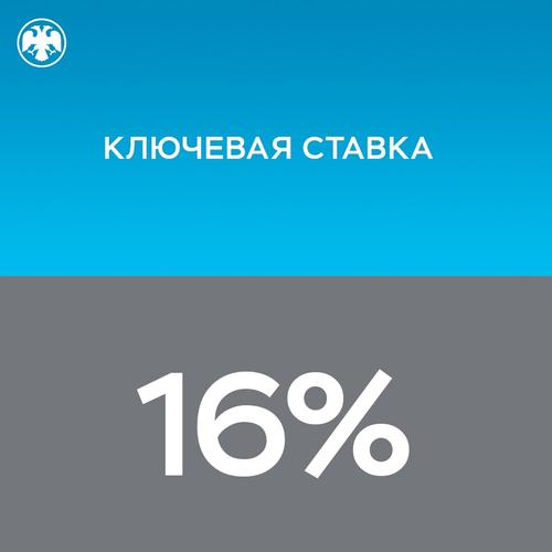 Банк России третий раз подряд сохранил ключевую ставку на уровне 16 процентов Банк России третий раз подряд сохранил ключевую ставку на уровне 16 процентов