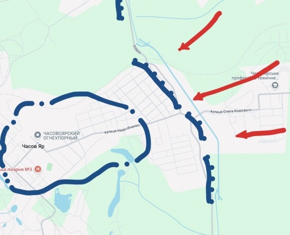 Наступление ВС РФ на Артёмовском и Авдеевском участках фронта подтвердил Киев