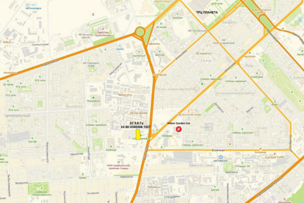 На Шахтёров продают земельный участок под строительство жилья, ТЦ или гостиницы