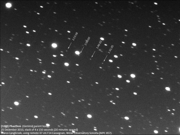 Астероид Фаэтон сошел с первоначальной орбиты